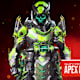 Caustic's Prestige Skin 'Apex Contagion' Tier 3 in Apex Legends Unveiled Collection Event.